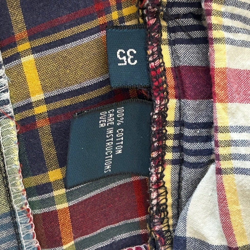Polo Ralph Lauren Mens Patchwork Madras Prospect Shorts Multi Color Plaid 35 - Picture 6 of 7
